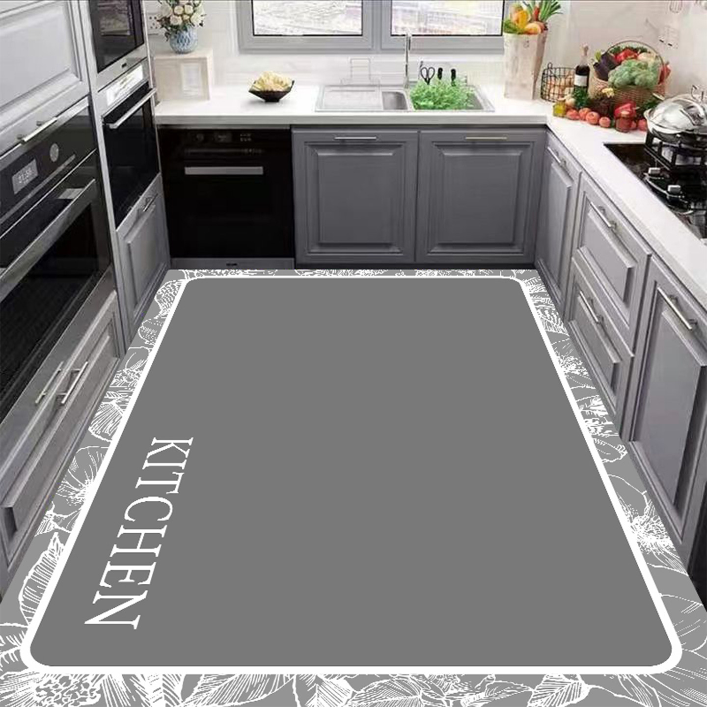 硅藻泥厨房地垫防滑防油吸水垫门口耐脏脚垫防水专用可擦免洗地毯,淘宝优惠券,粉丝福利购,淘宝优惠卷