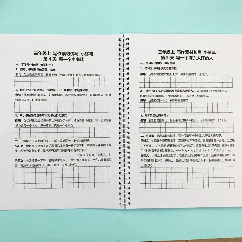 天天小练笔送语文教材同步作文小学生三四五六年级上册下册作文仿写老师推荐边学边写视频讲解极速发货 - 图0