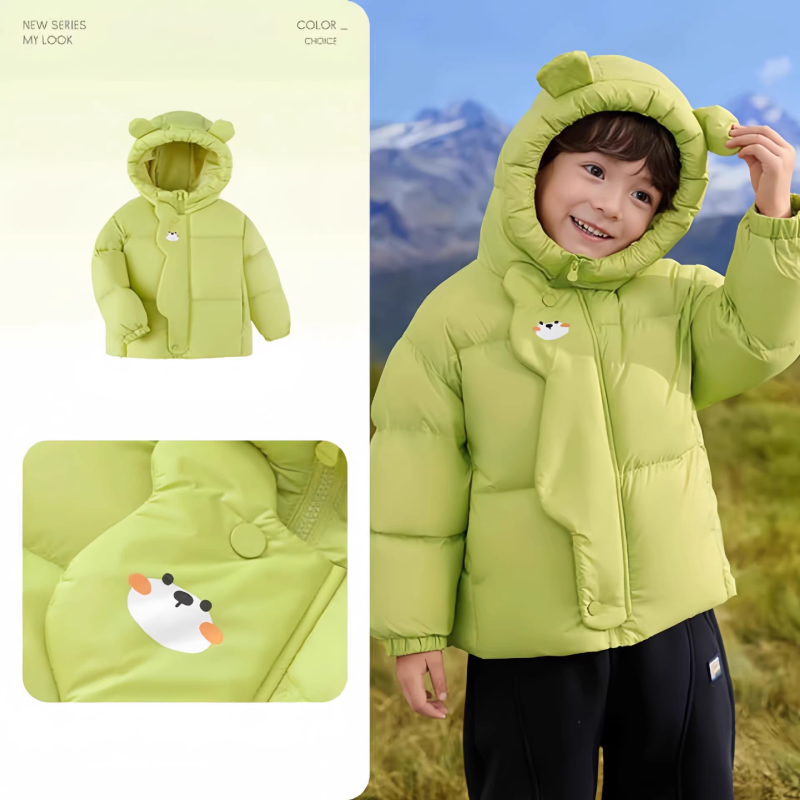 2026新款儿童宝宝羽绒棉服男童女童中大童秋冬季加厚保暖外套科技,淘宝优惠券,粉丝福利购,淘宝优惠卷