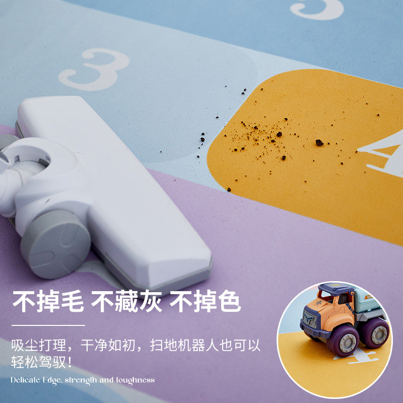 Children's room carpet, living room floor mat, hopscotch, wipeable, waterproof, bedroom baby mat, non-slip, formaldehyde-free, soundproofing