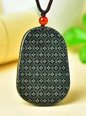 和田碧玉瑞兽玉吊坠菠菜绿貔貅麒麟男女情侣挂件牌子礼物和田玉