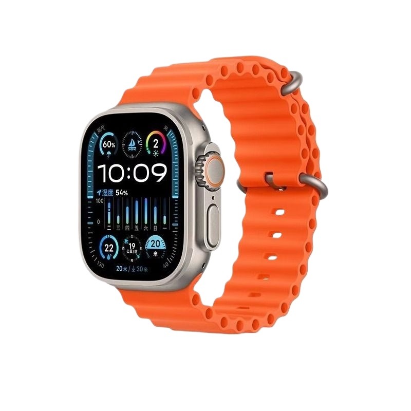 适用applewatch表带苹果手表iwatch9海洋ultra2液态硅胶7新款8腕带5女情侣4s9运动6代se男49mm高级感防水数码-图3