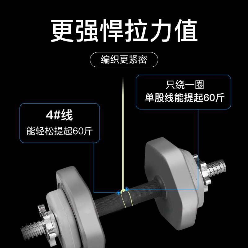 进口12编大力马鱼线主线路亚专用远投pe线大马力线正品原丝7号8号-图1