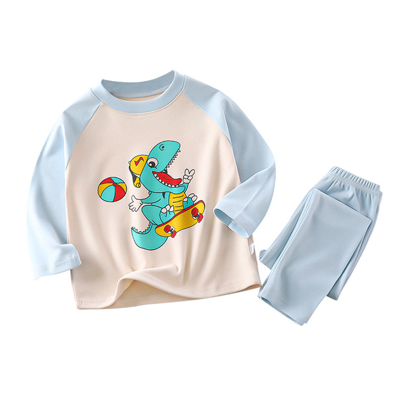 儿童秋衣秋裤套装宝宝内衣中大女童长袖睡衣男家居服居家洋气护颈,淘宝优惠券,粉丝福利购,淘宝优惠卷