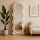 Cream ins style dressing full body mirror