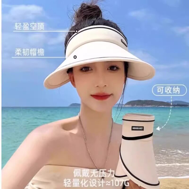夏季必备！大帽檐防晒帽女UV