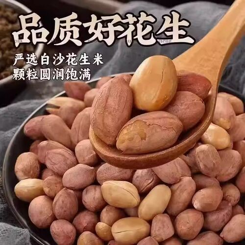 2斤26年新五香花生米山东特产烤熟蒜香原味下酒菜烤花生新鲜健康 - 图0