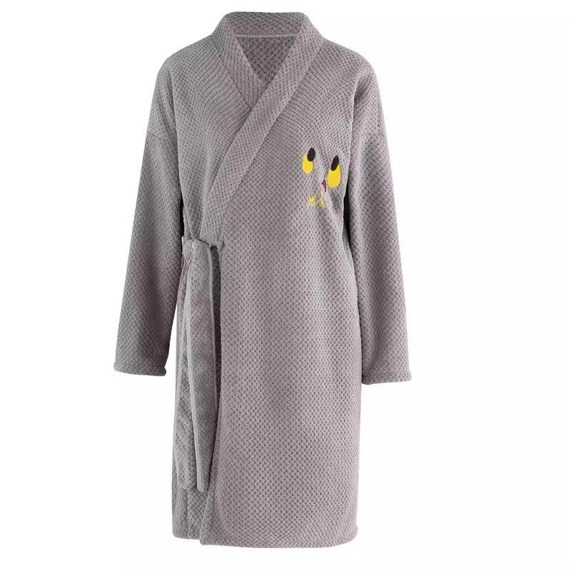 男士浴袍浴巾珊瑚绒男女吸水速干家用情侣款裹巾四季通用洗澡专用 - 图0