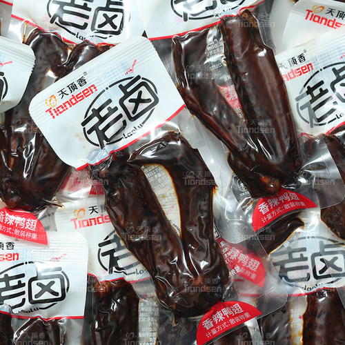 天顶香大卤味鸭翅900g老卤下酒菜麻辣开袋即食解馋好吃的小零食 - 图2
