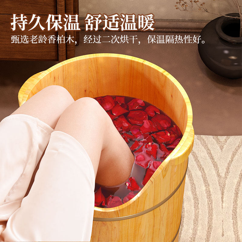 泡脚桶高深桶过膝加热熏蒸桶家用实木养生足浴桶中药蒸汽熏蒸木桶,淘宝优惠券,粉丝福利购,淘宝优惠卷