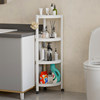 Multi-layer triangular storage rack bathroom floor storage rack toilet supplies storage rack kitchen clip trolley
