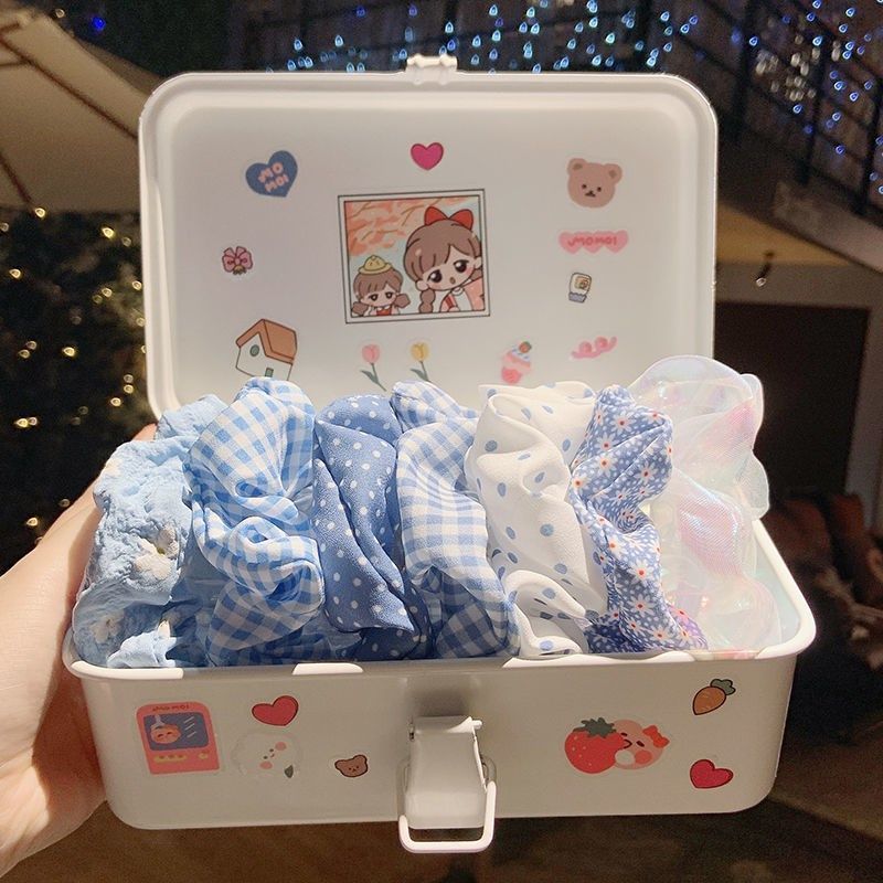 【1条】蓝色系大肠发圈 - 图0