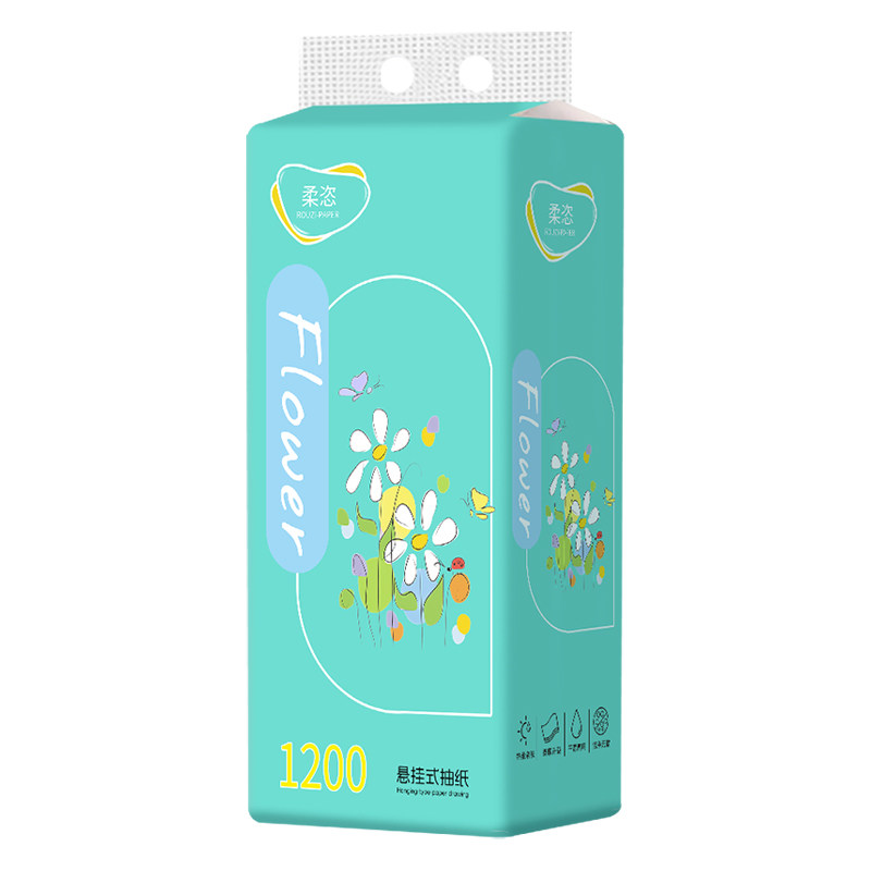 1200张加厚家用超值装悬挂式抽纸大码面巾纸纸巾大号餐巾纸卫生纸