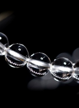 净体收藏级白水晶冰种手链