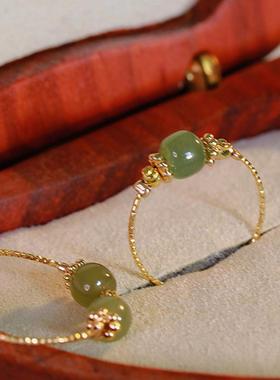 小众设计戒指古风少女礼物ins胖手高级开口素圈碎银蝴蝶星星活口