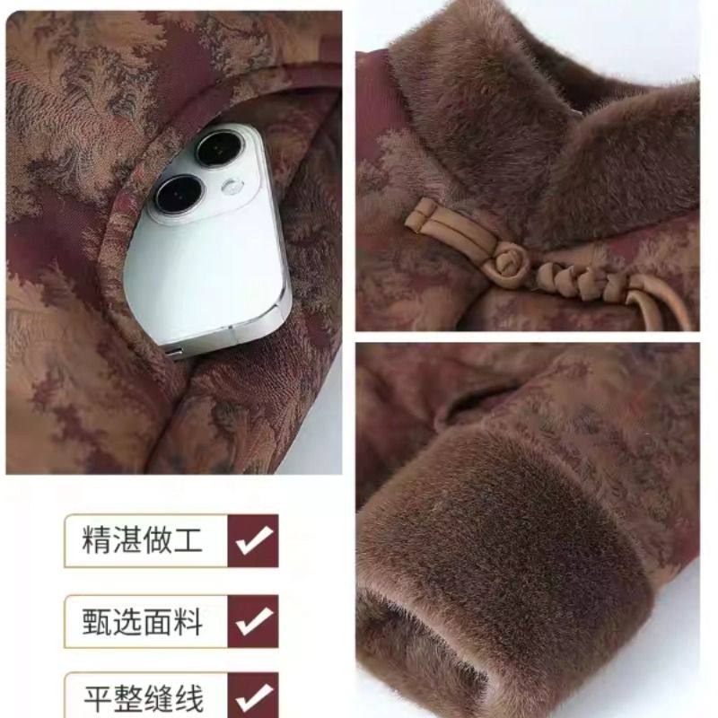 奶奶冬装大码新中式棉袄女老年人洋气妈妈加绒加厚外套老太太棉衣,淘宝优惠券,粉丝福利购,淘宝优惠卷