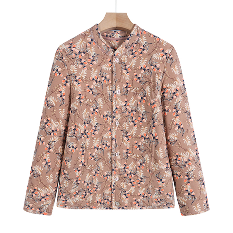 妈妈秋冬装驼绒加厚棉衣中老年人女棉袄保暖内胆奶奶短外套棉服 - 图0