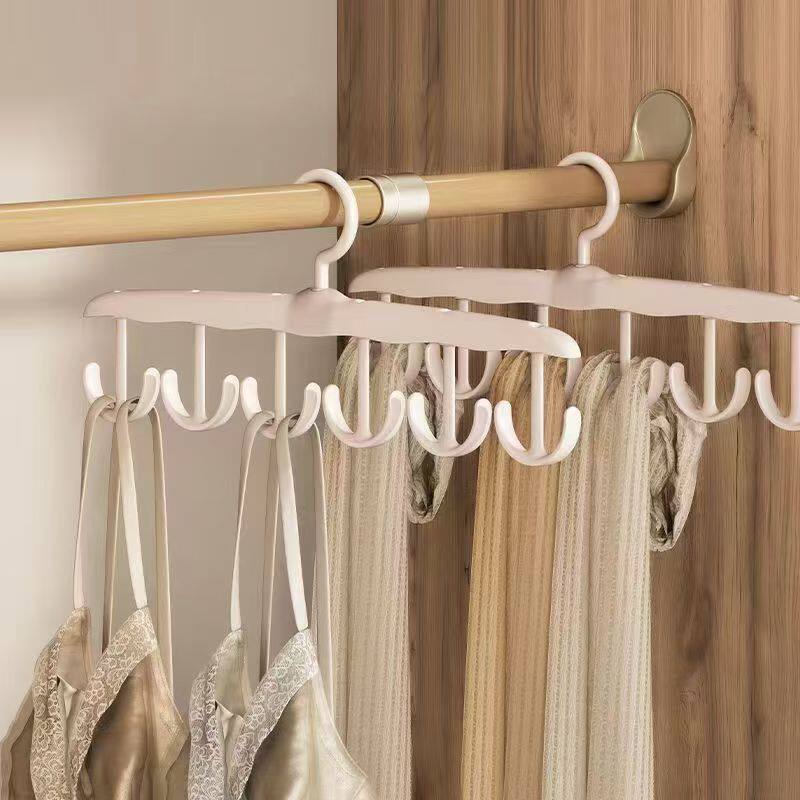 12钩可旋转吊带衣架多功能内衣背心收纳宿舍挂钩衣架