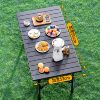 Outdoor folding table lightweight portable camping picnic table stall barbecue table and chair set coffee table egg roll table