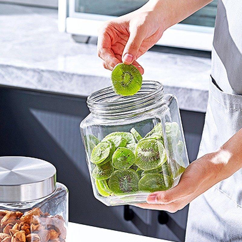 玻璃密封罐新款方形储物瓶食品用杂粮坚果泡菜坛果酱茶叶罐子,淘宝优惠券,粉丝福利购,淘宝优惠卷