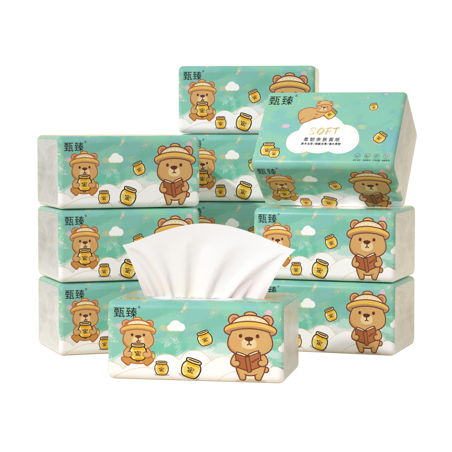 24包400张加大加厚纸巾抽纸家用整箱卫生卷纸餐巾纸面巾纸厨房纸,淘宝优惠券,粉丝福利购,淘宝优惠卷