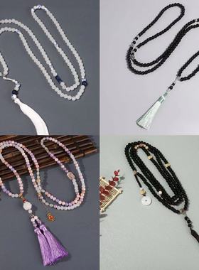 厂家批发新中式长款国风斜挎链中式背背项链百搭民族风马面裙配饰