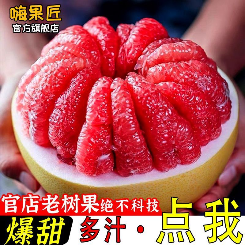 福建红心蜜柚带箱5-6斤装