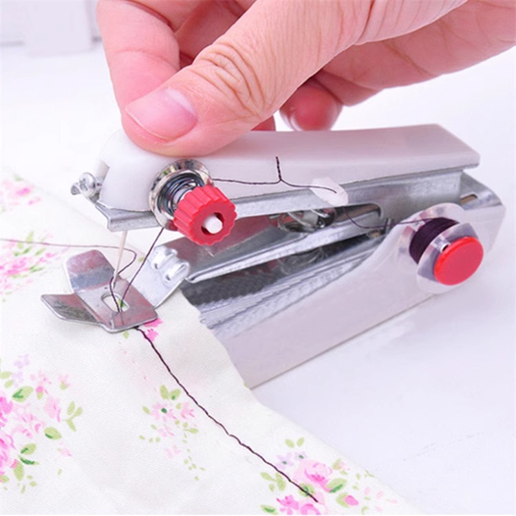 便携式小型迷你手动缝纫机家用多功能简易手工袖珍手持微型裁缝机 - 图0