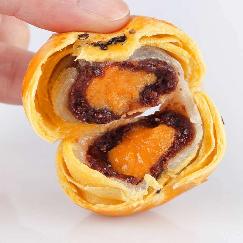 Q大酥雪媚娘蛋黄酥原味红豆味中式糕点心休闲食品零食营养早餐2
