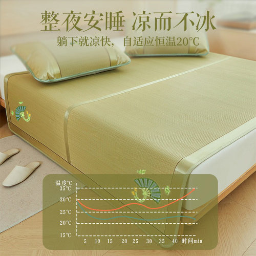 天然蔺草席凉席2026新款夏天家用婴儿学生宿舍可折叠老式草编席子 - 图3