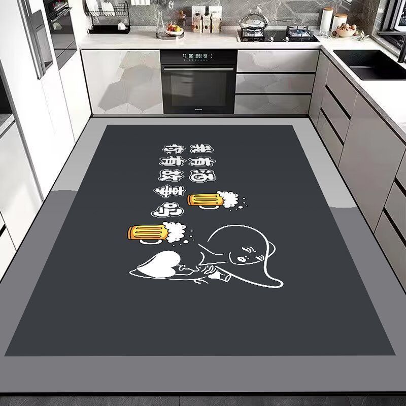 Light luxury simple entrance door mat diatom mud non-slip mat