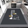 Light luxury simple entrance door mat diatom mud non-slip mat