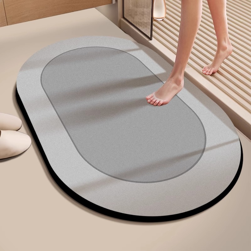 卫生间地垫浴室防滑吸水厕所门口洗手间硅藻泥速干脚垫子地毯卫浴 - 图2