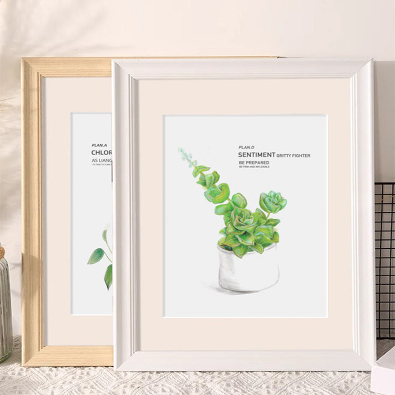 木质相框挂墙a3A4纸画框4k八8K开空框儿童素描油画装裱12寸16框架,淘宝优惠券,粉丝福利购,淘宝优惠卷