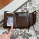 Korean version of soft and waxy retro wallet, card holder, integrated ID bag, card holder, coin purse, women's card holder, ID storage