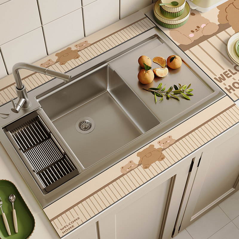 厨房沥水垫吸水垫长条窄边水龙头浴室杯垫卫生间台面硅藻泥挡水条,淘宝优惠券,粉丝福利购,淘宝优惠卷