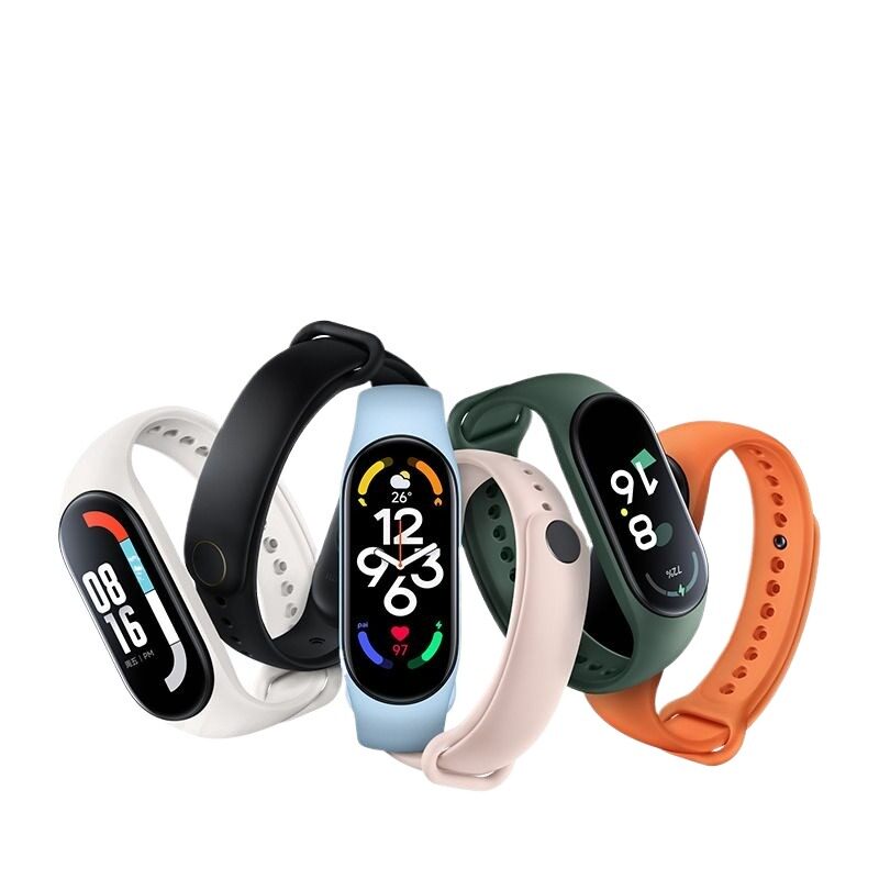 适用小米手环4/5/6/7/8/9腕带3/2表带3NFC版智能运动硅胶个性潮男女四五六把九代非原装替换带手腕带卡扣