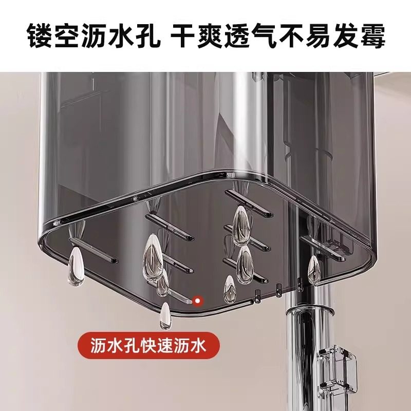 厨房旋转多层葱姜蒜收纳盒吸盘置物架壁挂式生姜大蒜挂篮收纳神器,淘宝优惠券,粉丝福利购,淘宝优惠卷