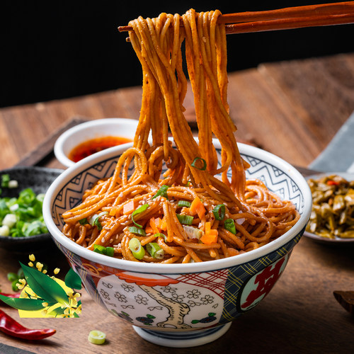 美玉武汉热干面挂面湖北特产碱水面含独立包装185g*10袋包邮面条 - 图1