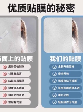 美膜彩浴室磨砂防窥遮光玻璃贴纸