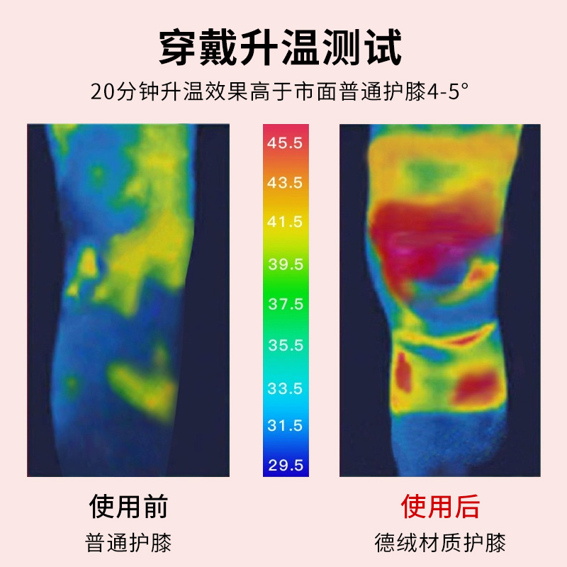 德绒口袋式护膝盖保暖老寒腿关节男女士夏季薄款防寒老人护腿套