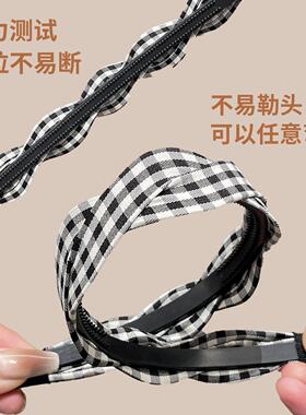 夏日麻花格子发箍女2025新款高颅顶头箍外戴压发发卡少女感发饰