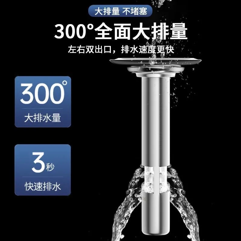 地漏防臭内芯厨房卫生间浴室通用厕所下水道防返臭神器加长器圆形 - 图0