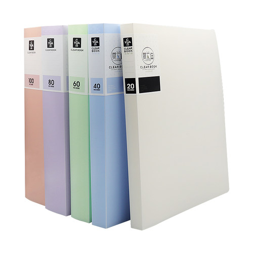 分页文件夹资料册a4资料夹透明插页多层学生用试卷夹收纳袋60页活页合同夹档案办公用品文件册整理神器乐谱夹 - 图3