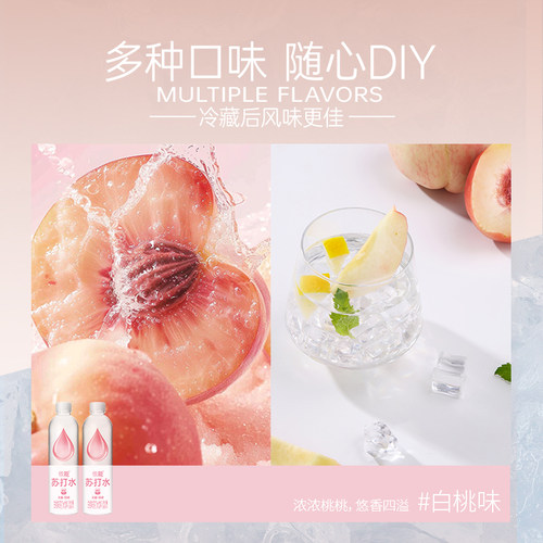 依能苏打水500ml*24瓶整箱弱碱锌强化青柠苏打水饮用水饮料饮品 - 图2