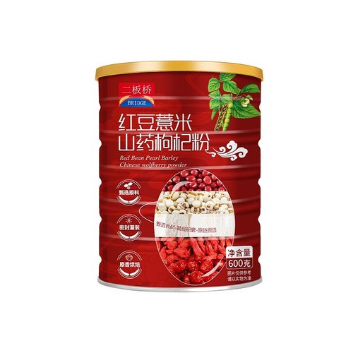 红豆薏米山药枸杞粉五谷杂粮饱腹营养早餐代餐速食冲饮600克/罐 - 图3