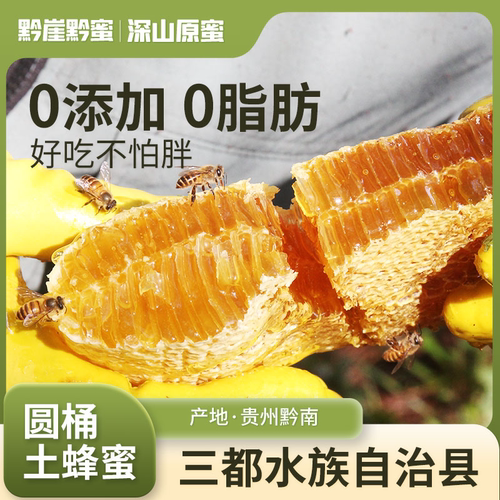 贵州雪蜜纯正天然无添加贵州深山苕子花蜜一年仅割一次椴树雪蜜 - 图0