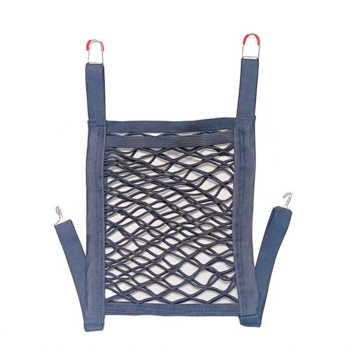 汽车座椅间储物网兜车载收纳袋置物袋隔离防儿童挡弹力网中间防护 - 图3