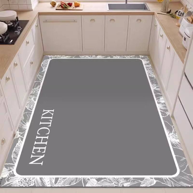 防油硅藻泥厨房地垫防滑可擦免洗耐脏吸水防水地毯脚垫子入户浴室,淘宝优惠券,粉丝福利购,淘宝优惠卷