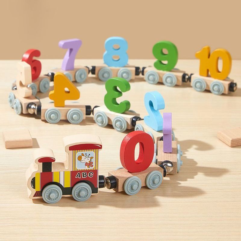 磁性数字小火车玩具儿童益智磁力积木拼装宝宝女孩1一3到6岁2男孩-图2